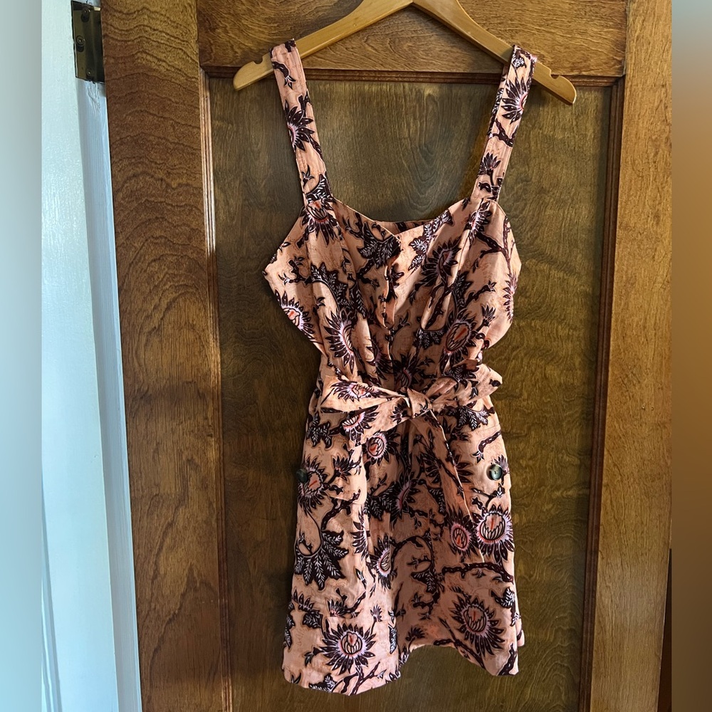 ALC Pink and Black Sleeveless Mini Sundress
